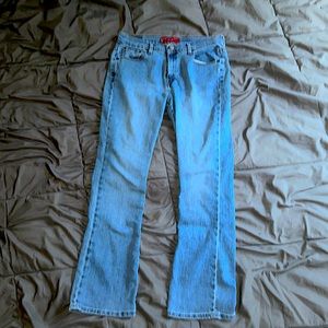 Boot cut stretch jeans!